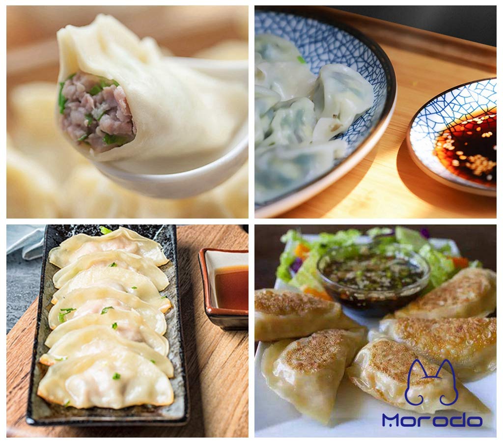 Morodo Dumpling Maker Kit - 1 Dumpling Press & 2 Molds for Quick Homemade Dumplings | Perfect for Asian Cooking, Family Meal Prep & Party Snacks
