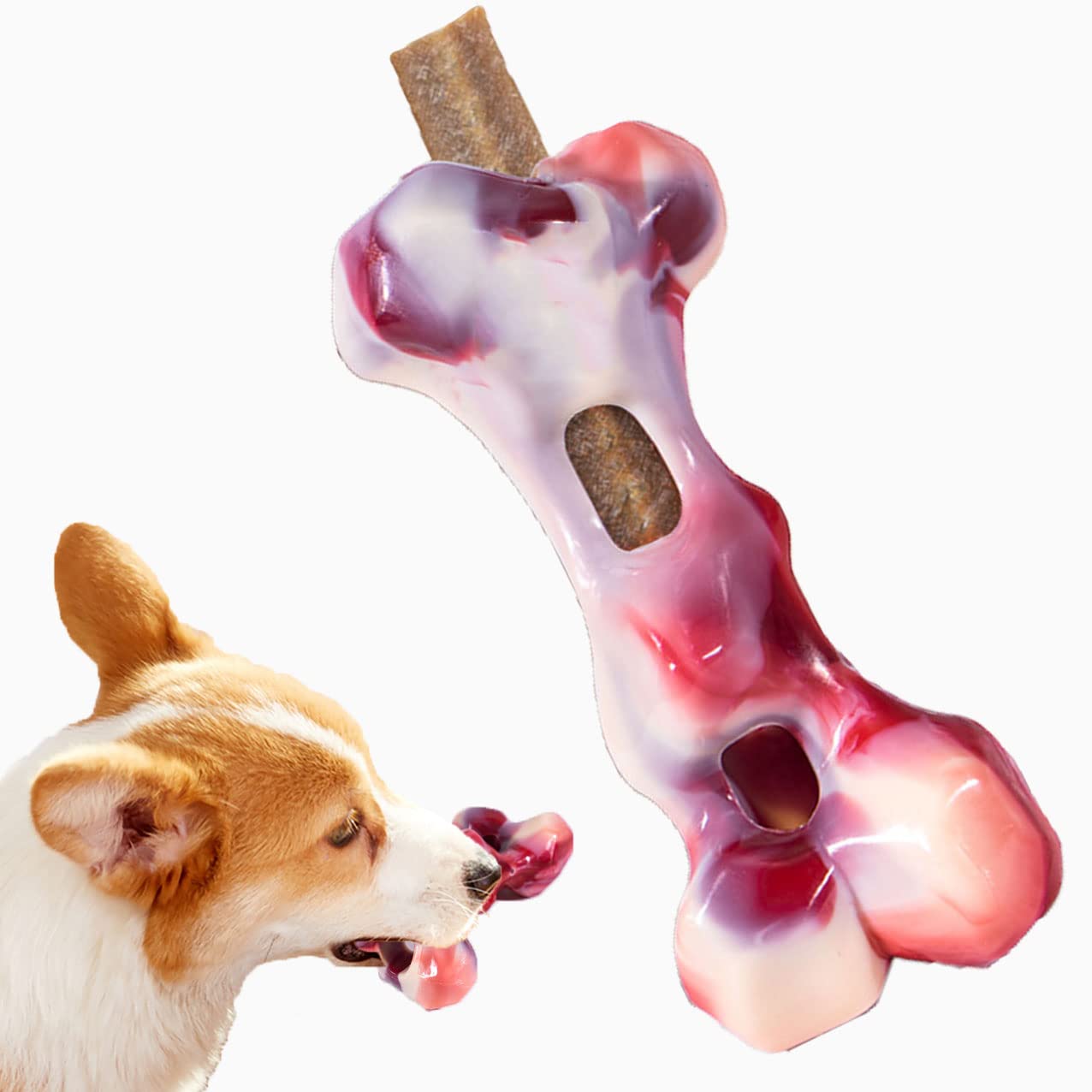 Durable Indestructible Dog Chew Toys for Aggressive Chewers - Tough Dental Chew Bone for Large & Medium Breed Dogs | Great for Teething, Boredom Relief & Long-Lasting Playtime