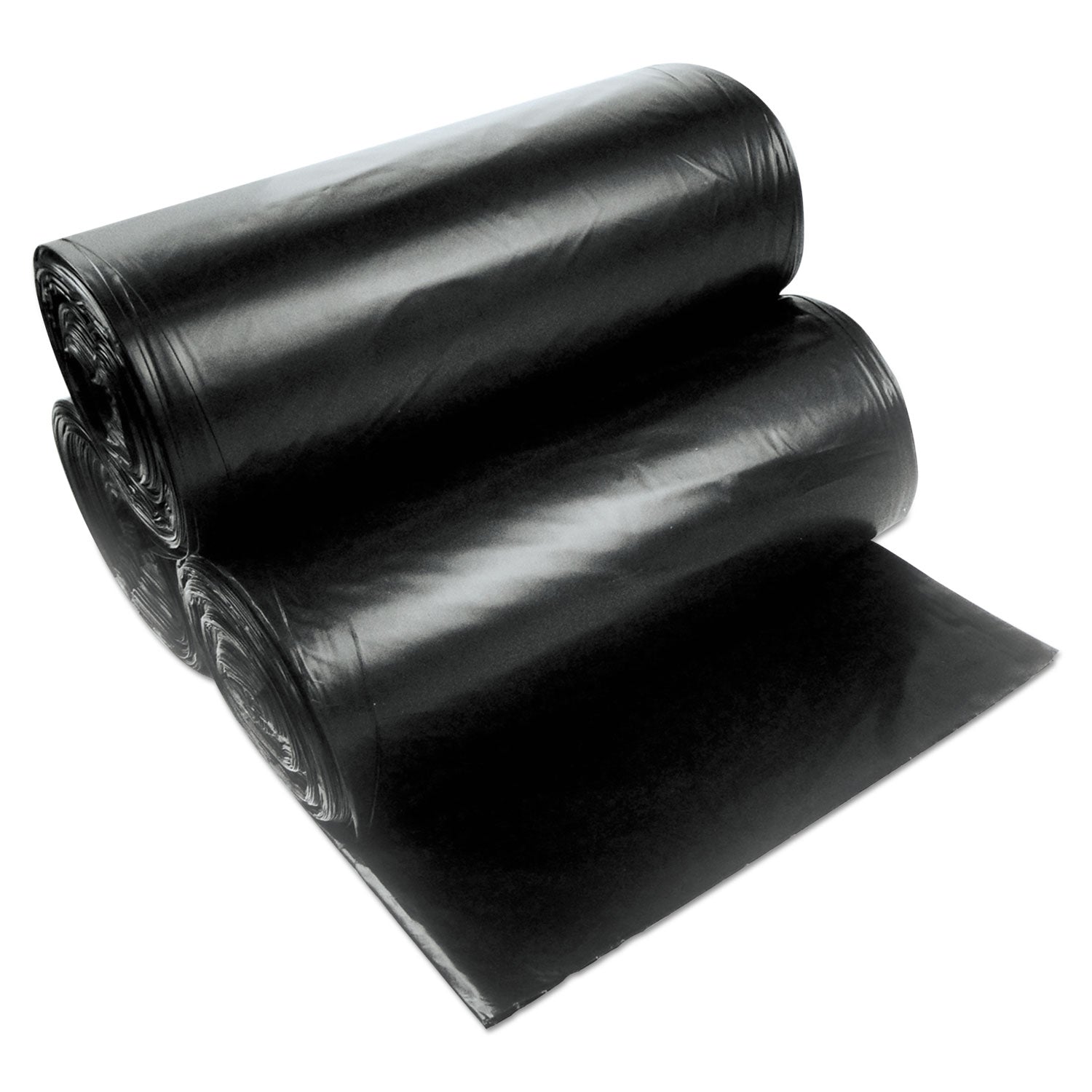 AccuFit® 23 Gallon Black Linear Low Density Can Liners - 1.3 Mil, 28