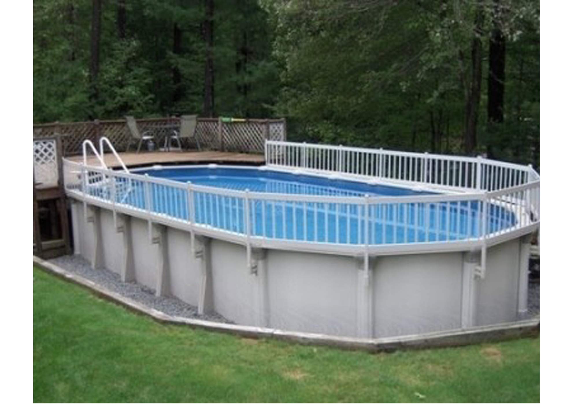Above Ground Swimming Pool Safety Fence Kit - 2 Sections | Durable Outdoor Pool Barrier for Kids & Pets | Perfect for Backyard, Inground & Above Ground Pools