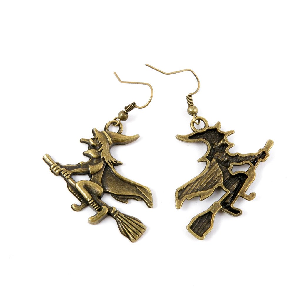 Antique Bronze Earring Charms & Jewelry Making Supplies - Wholesale Hooks & Findings for Handmade Witchcraft Jewelry - Perfect for DIY Crafting, Witchy Accessories & Gothic Fashion
