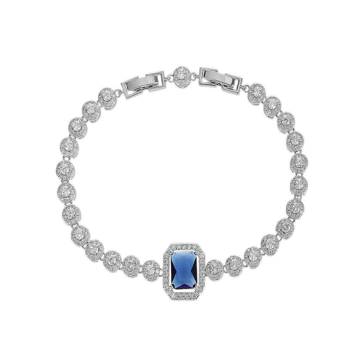 Luxury Shiny Cubic Zirconia Square Tennis Chain Bracelet for Women - Elegant Wedding, Party & Evening Jewelry Accessory - Perfect for Bridal, Anniversary Gifts & Special Occasions
