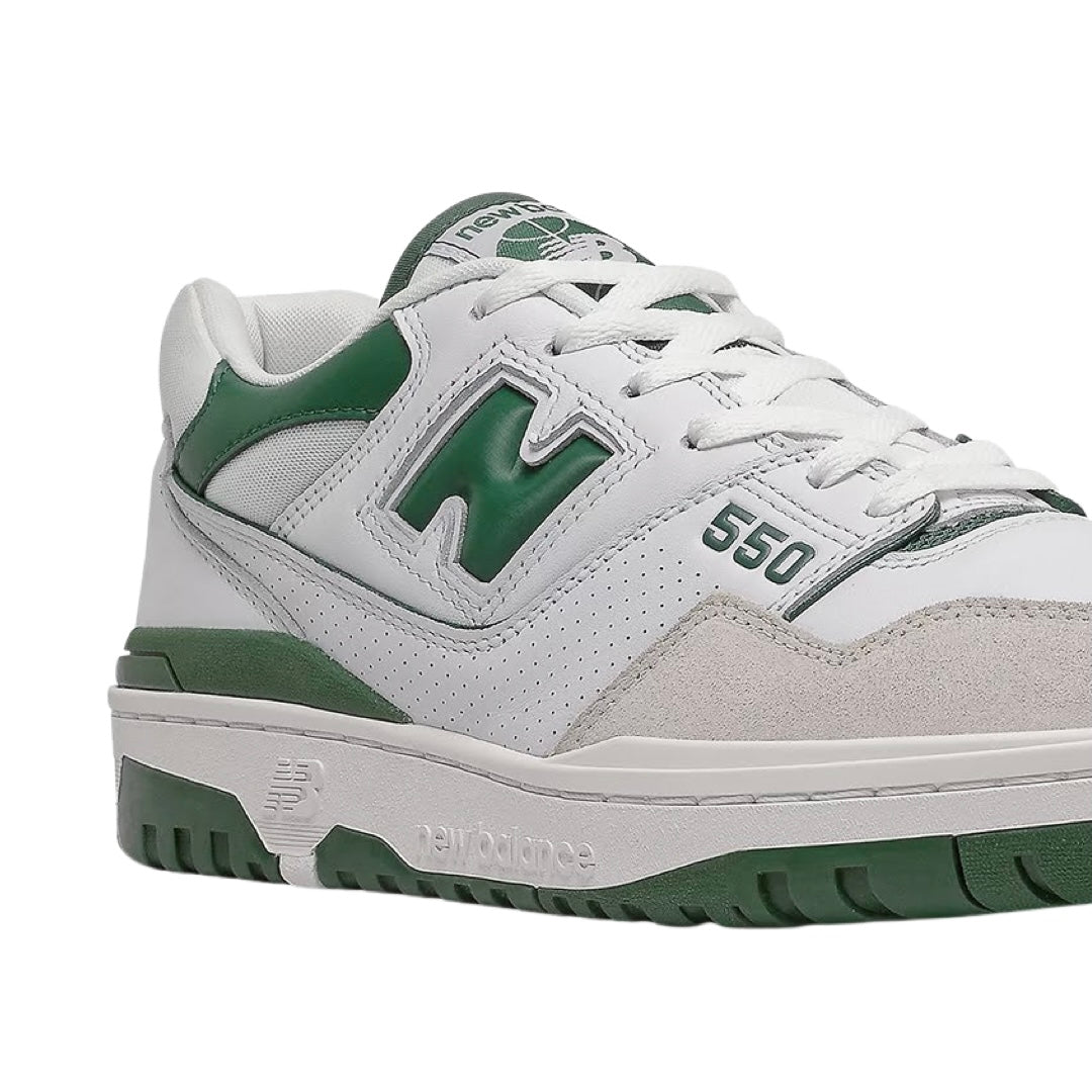 New Balance 550 White Green Sneakers - Men's & Women's Casual Shoes for Walking, Running & Streetwear Fashion