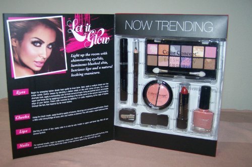 Color Concepts on the Cover Beauty Let It Glow - 20 Piece Makeup Set | Complete Cosmetic Collection for Everyday Glam & Special Occasions