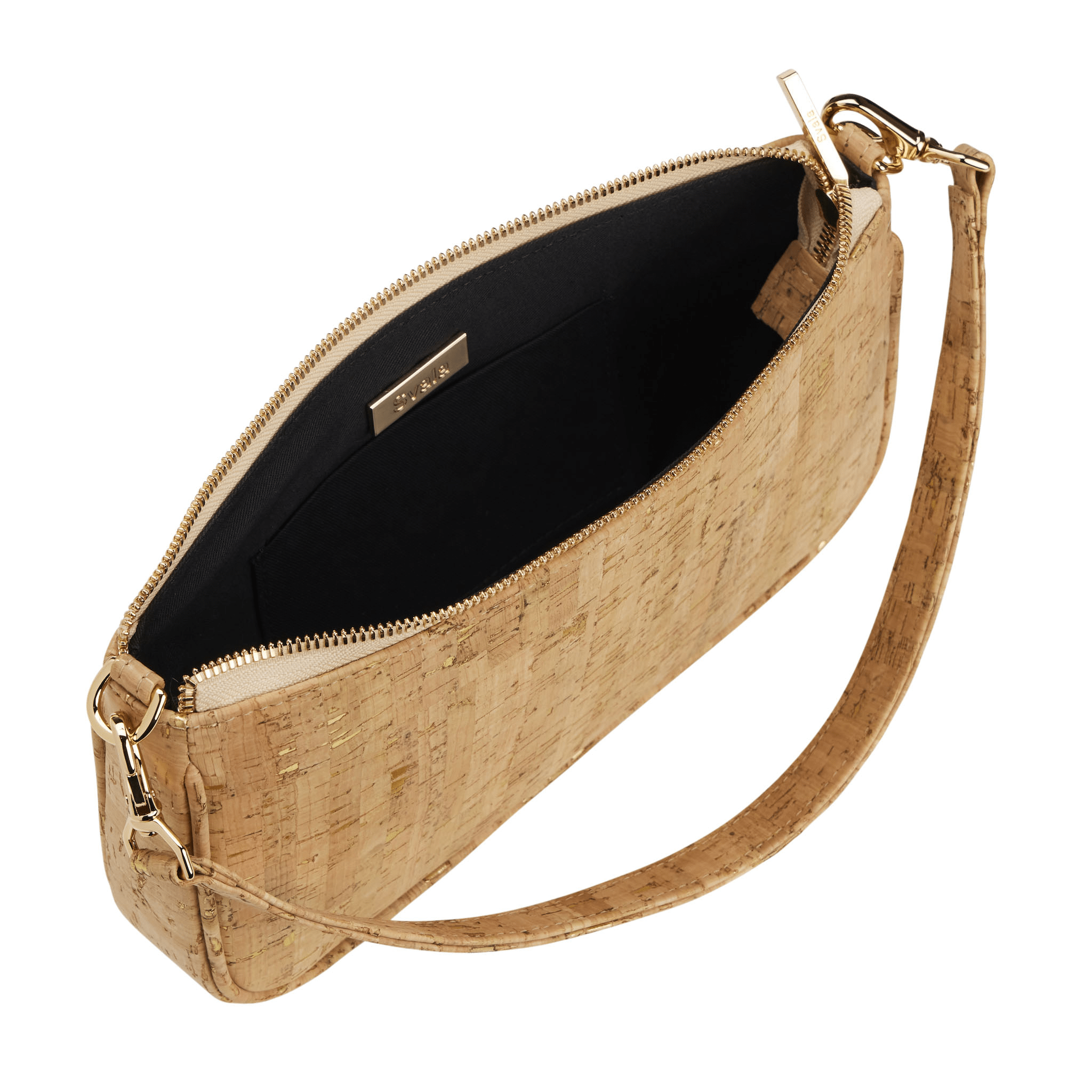 Gaia Vegan Cork Shoulder Bag for Women - Eco-Friendly Gold Speckled Crossbody Purse | Perfect for Travel, Work & Everyday Use