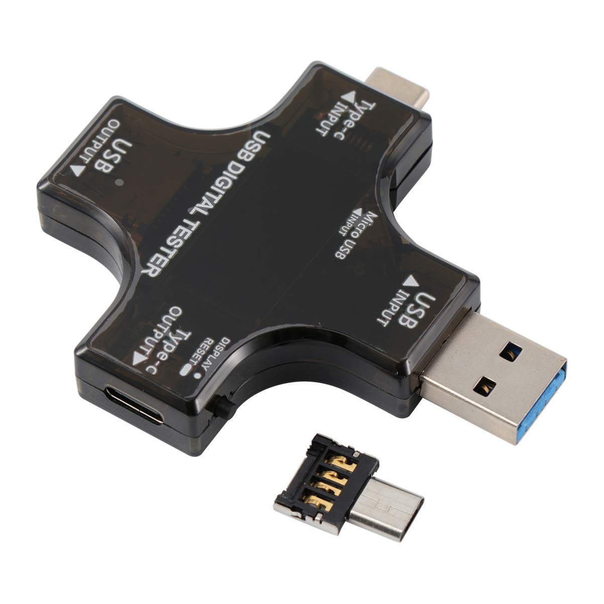 UKCOCO Digital USB Type C Tester - Voltmeter, Ammeter, Multimeter for USB C Power Meter & Current Measurement - Perfect for Charging Cables, Power Banks & Electronic Devices