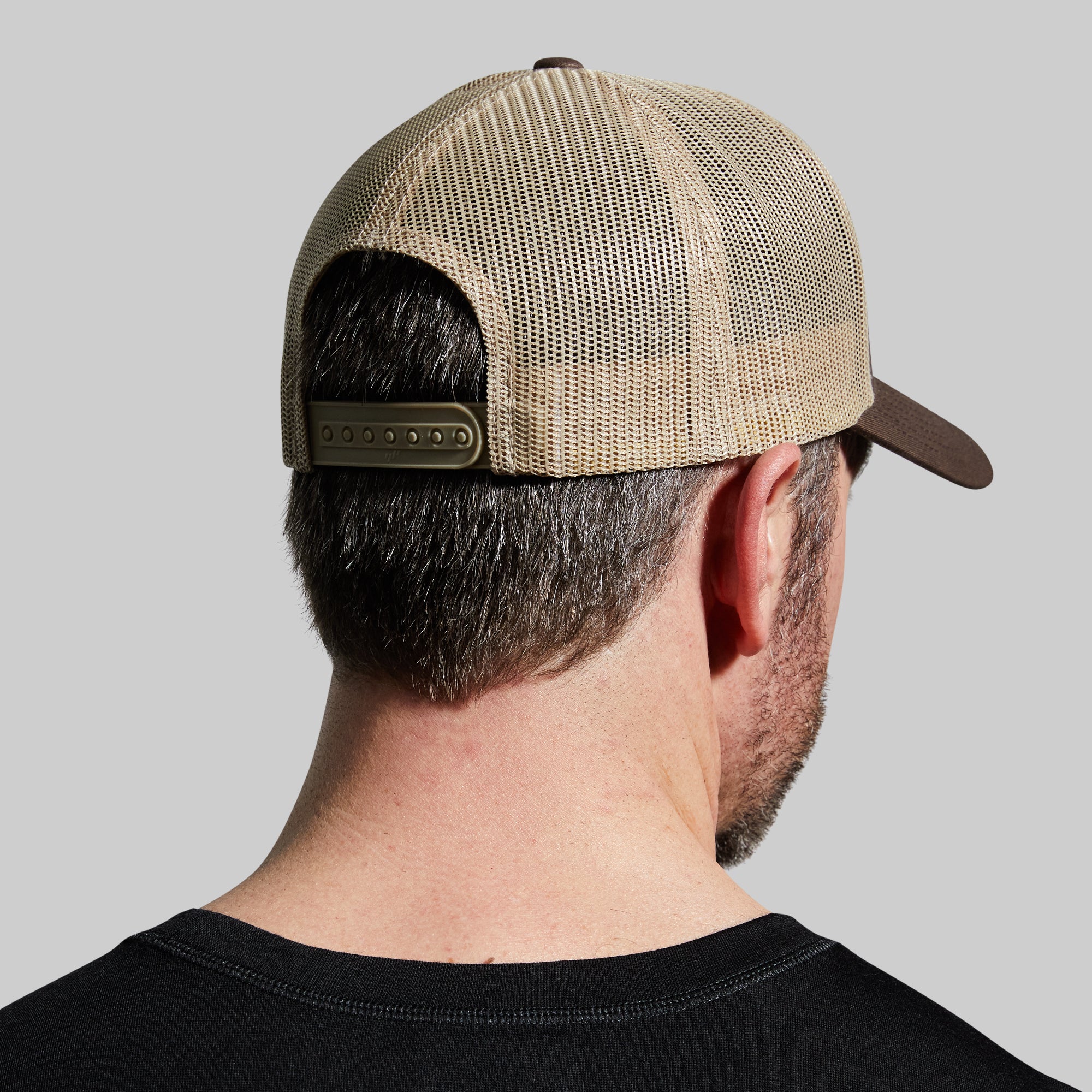 Stylish Brown & Tan Mesh Outdoor Trucker Hat for Men & Women - Perfect for Hiking, Camping, and Summer Adventures