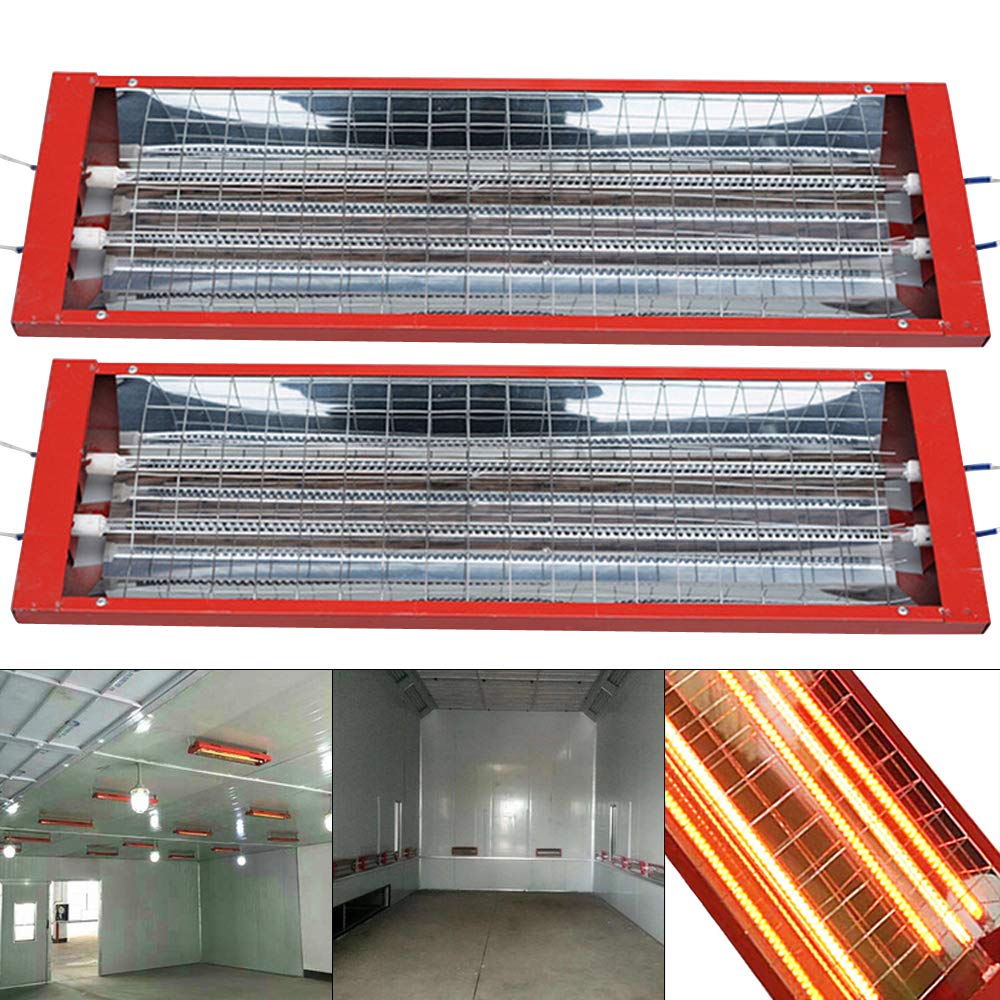 2000W 110V Infrared Paint Curing Lamp - Adjustable Auto Heating Lamp for Car Body Repair | Professional Automotive Paint Baking & Drying Tool | Perfect for Auto Shops, DIY Garage & Collision Repair