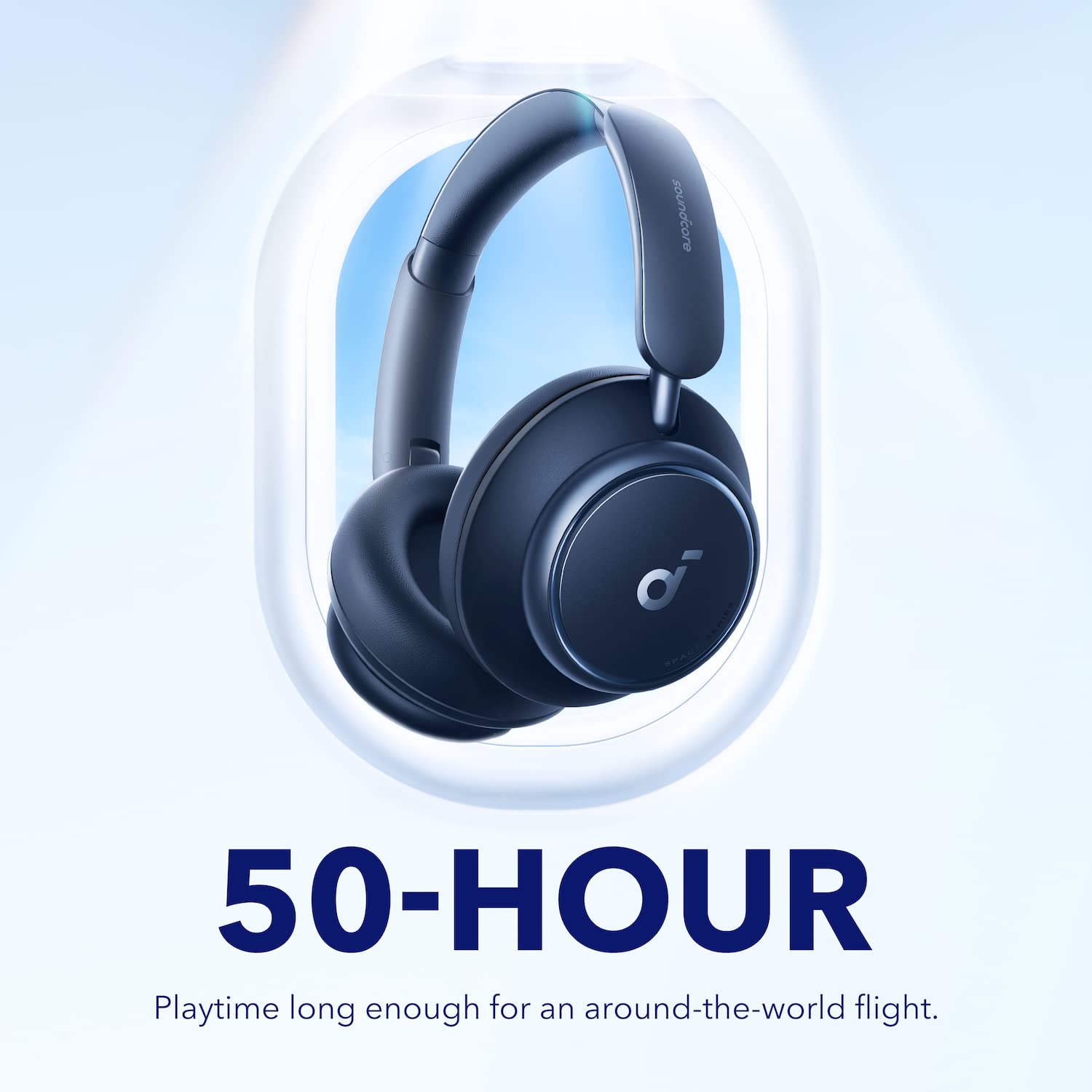 soundcore by Anker Space Q45 Wireless Bluetooth Headphones with Adaptive Active Noise Cancelling (Up to 98% Noise Reduction), 50H Playtime, Hi-Res LDAC Audio, App Control, Comfortable Over-Ear Design for Work, Travel & Home Use - Bluetooth 5.3 for Clear Calls