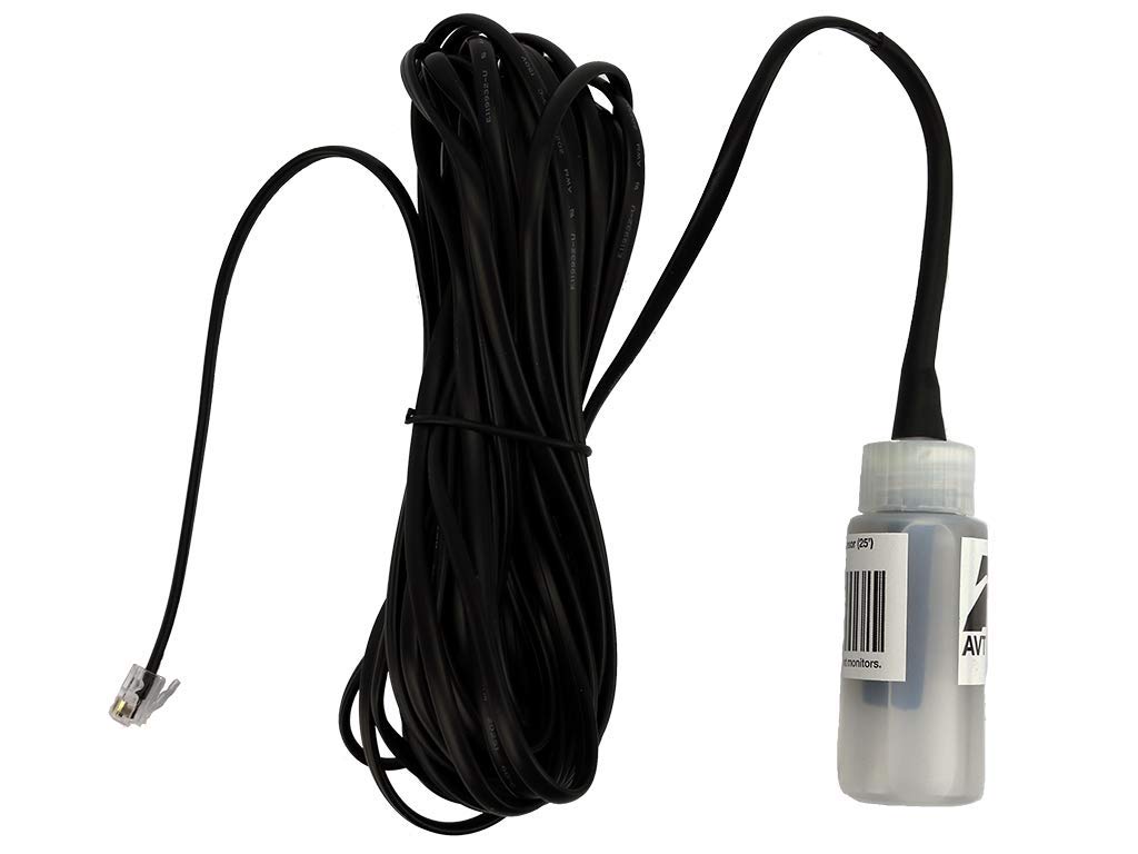 Digital Fluid Temperature Sensor with 25ft Cable - Accurate Water & Oil Temp Monitoring for Automotive, HVAC & Industrial Applications