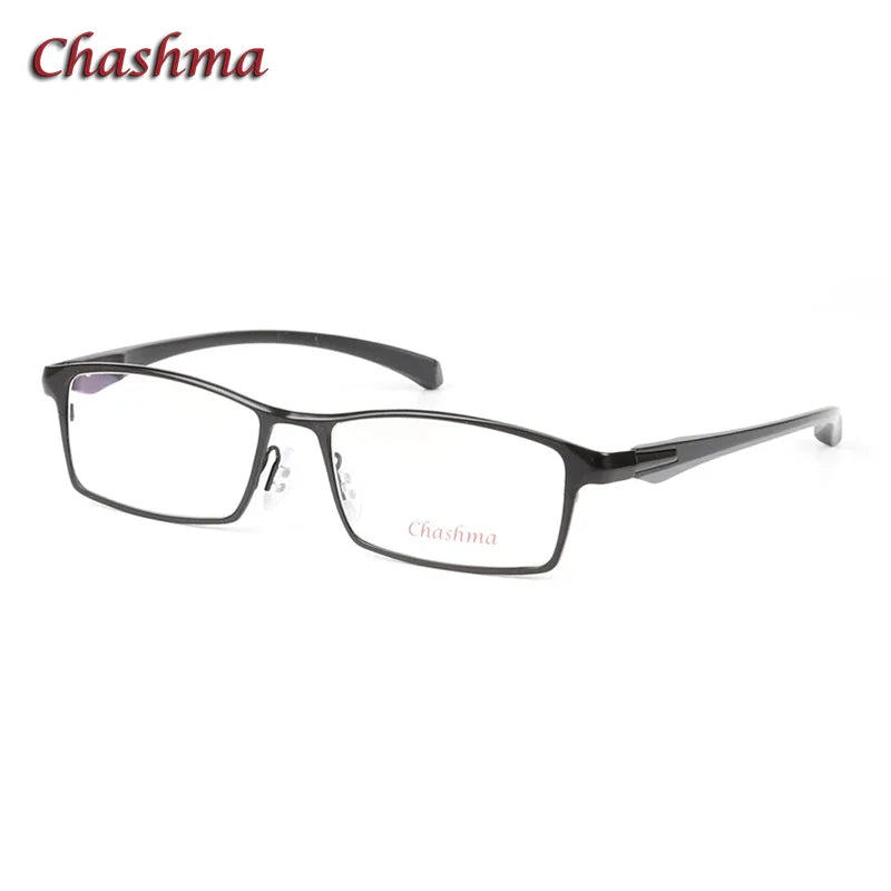 Unisex Square Titanium Alloy Eyeglasses with Full Rim - Lightweight & Durable Frame for Men & Women | Perfect for Reading, Working & Daily Wear