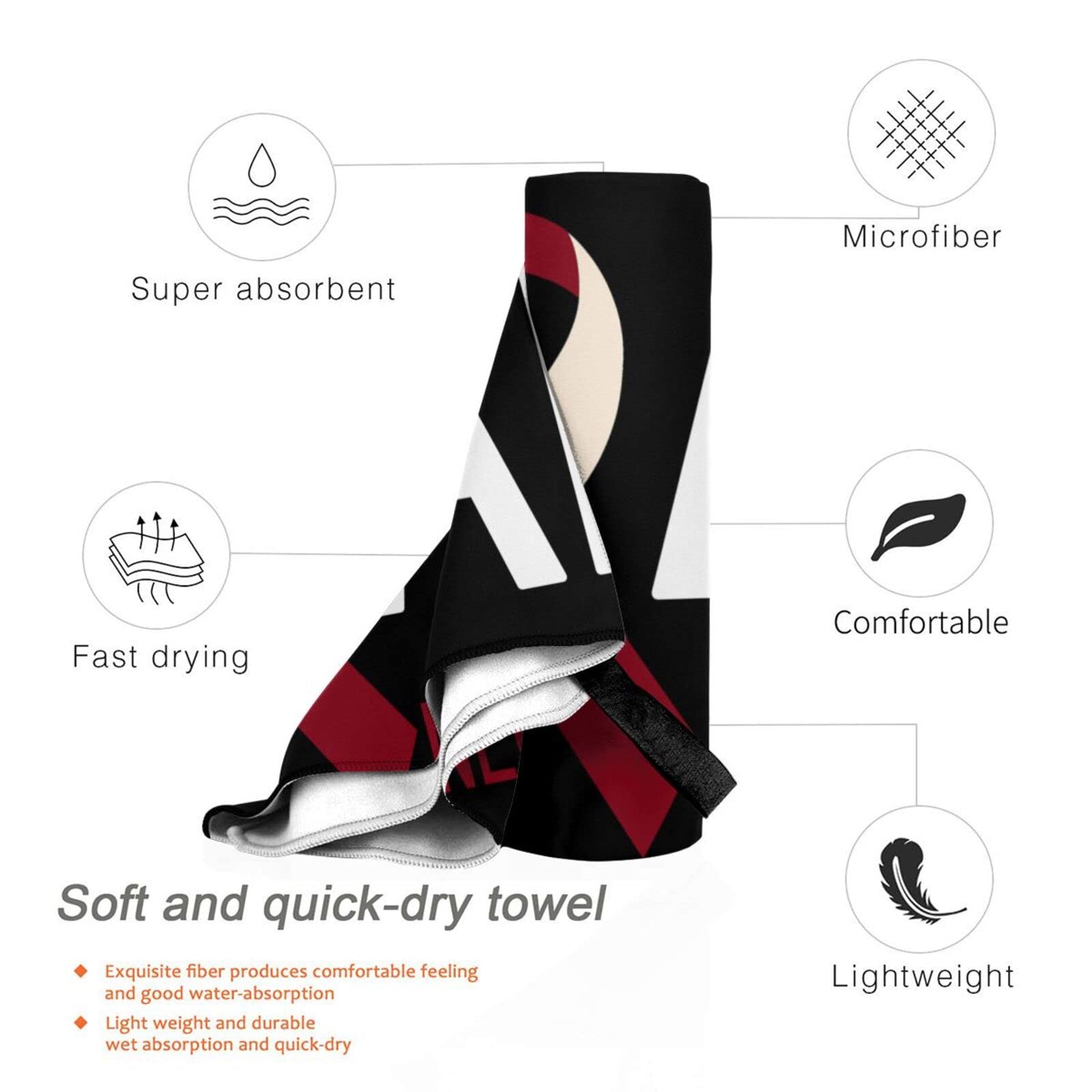 DARLEKS Oversized Microfiber Beach Towel 31.5