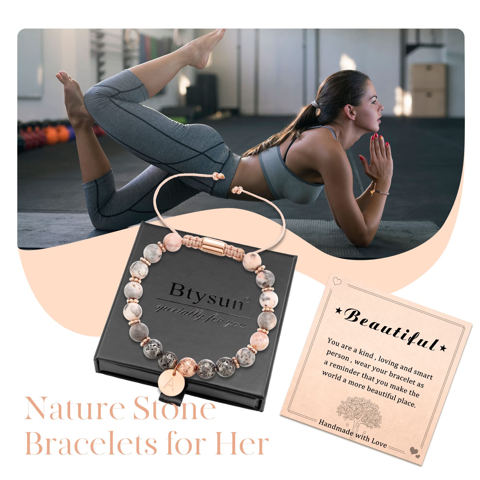 Personalized Initial Beaded Bracelets for Women - A-Z Letter Jewelry for Best Friend, Wife, Girlfriend, Sister, Daughter | Graduation, Birthday, Valentine's Day, Mother's Day & Christmas Gifts | Perfect for Everyday Wear, Special Occasions and Thoughtful Surprises