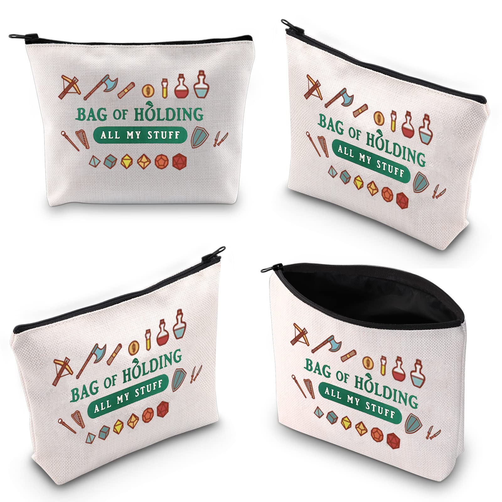 WZMPA Bag of Holding - Large Cosmetic Makeup Pouch & Gaming Accessory Organizer | Perfect Gift for Gamers & Makeup Lovers | Durable Zipper Travel Bag for Friends & Family | Great for Conventions, Travel & Daily Storage