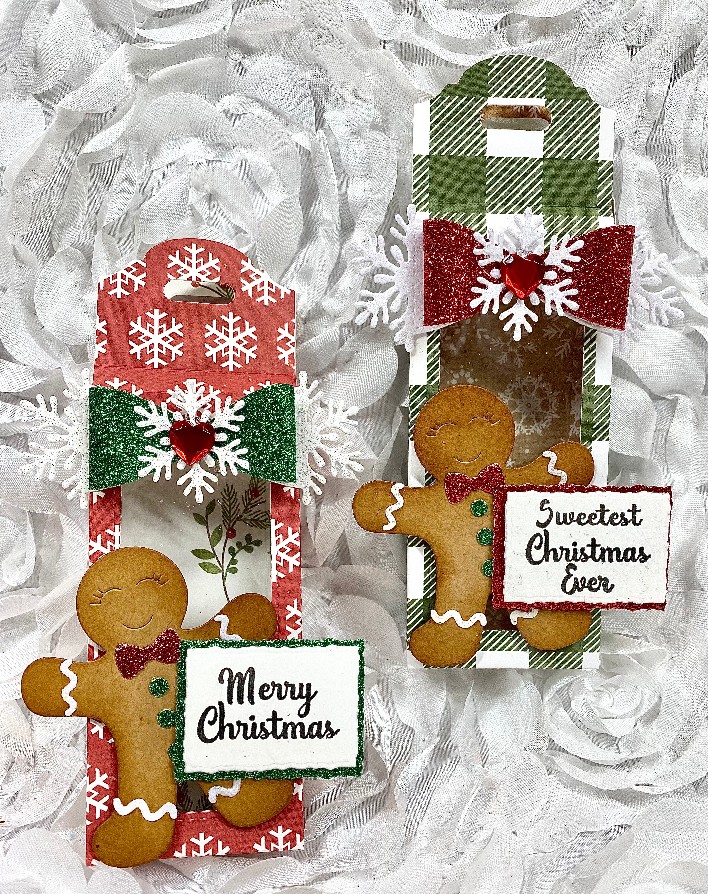 Gingerbread Stamp & Die Set for Christmas Cookies - Holiday Baking, DIY Crafts, and Scrapbooking Decorations