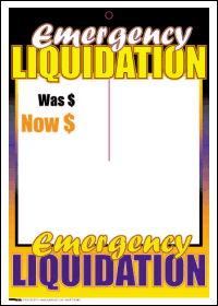 100-Pack Sale Tags for Emergency Liquidation - Perfect for Retail Stores, Clearance Sales & Inventory Management