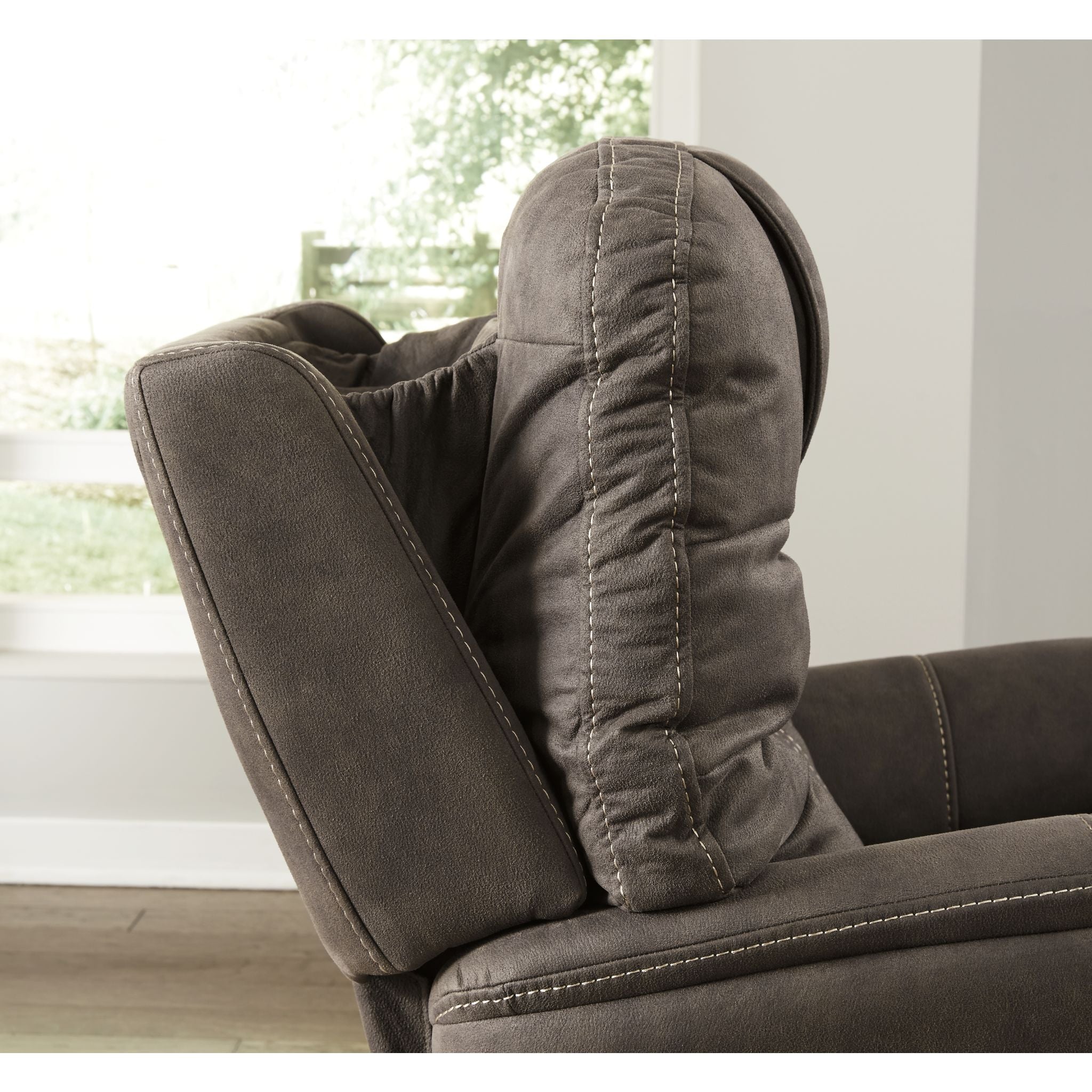 Ballister Power Lift Recliner Chair - Espresso Brown Leather Reclining Sofa with Remote Control for Elderly & Mobility Assistance - Perfect for Living Room, Bedroom & Home Theater Relaxation