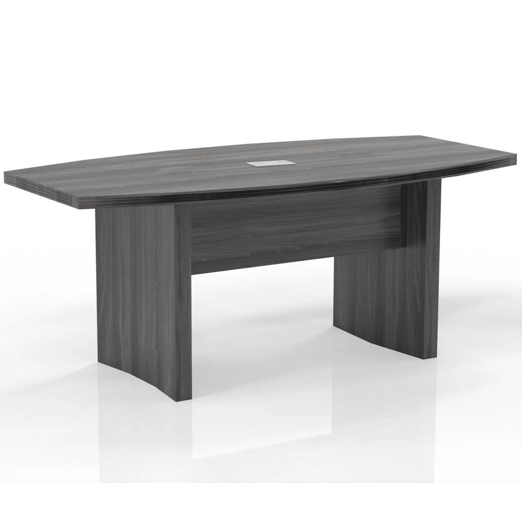 Safco Mayline Aberdeen 6 Foot Conference Table - Boat Shape Office Furniture for Meetings & Collaborative Workspaces | ACTB6