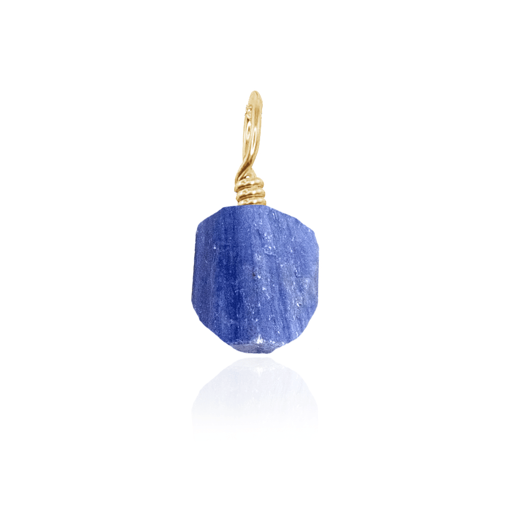 Natural Tiny Raw Kyanite Crystal Pendant Necklace - Healing Stone Jewelry for Meditation, Energy Cleansing & Spiritual Protection