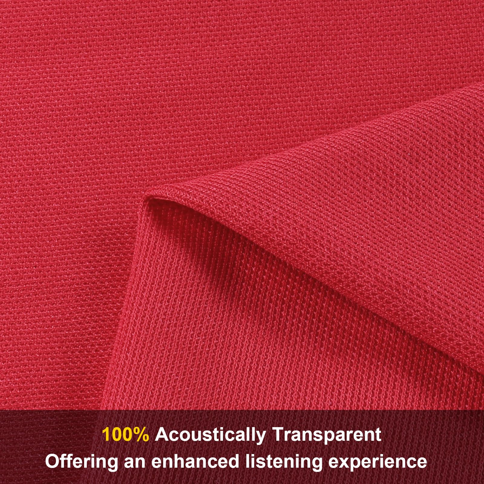 1 Yard Speaker Grill Cloth Fabric - Acoustically Transparent Stereo Mesh for Home Speaker Replacement (36