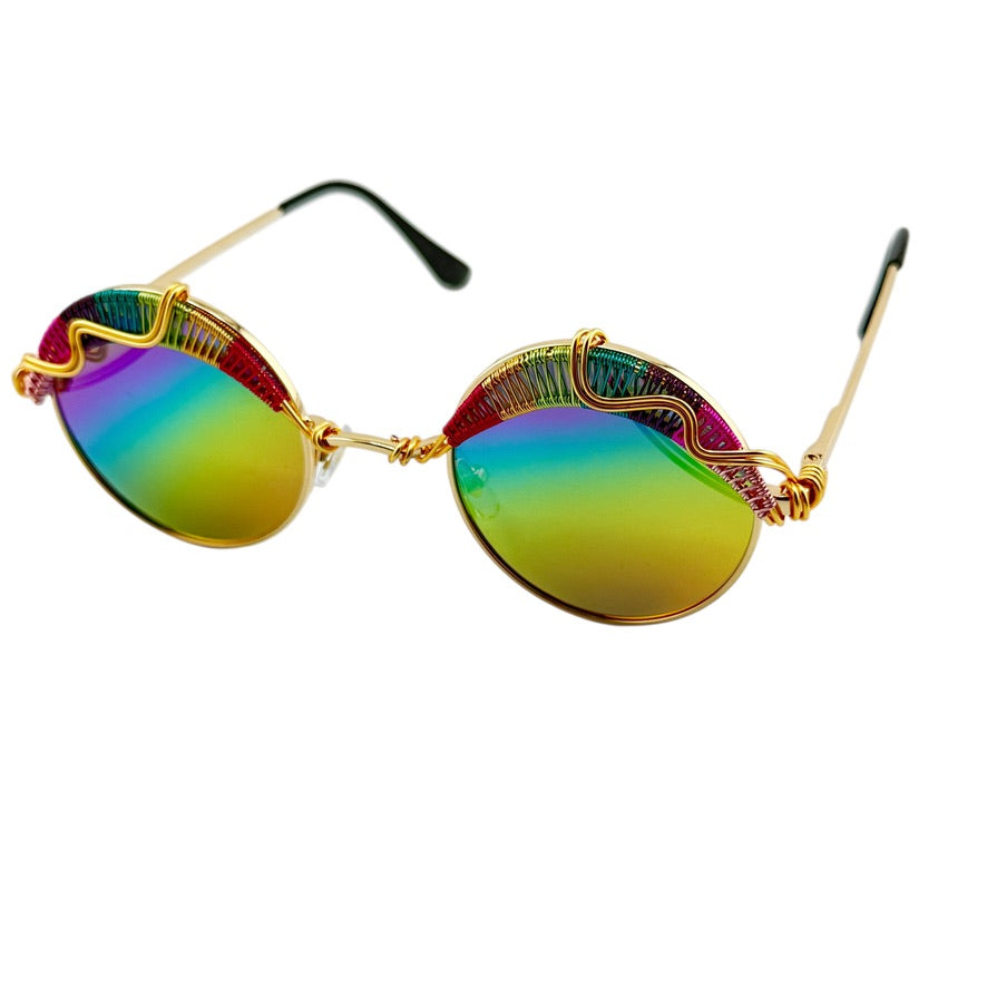 RAINBOW MONARCH 1 of 1 Spunclips™ - Unique Hair Accessories for Women, Girls | Perfect for Parties, Weddings & Everyday Style