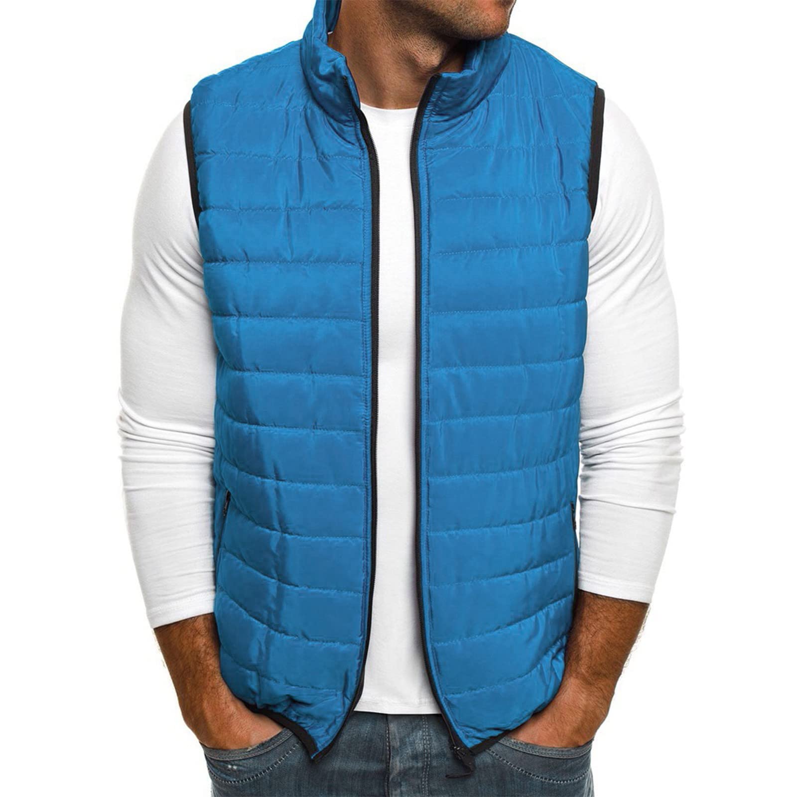 Men's Winter Waistcoat Vest - Stylish Zippered Jacket for Autumn & Winter | Warm Layering for Outdoor Activities & Casual Wear