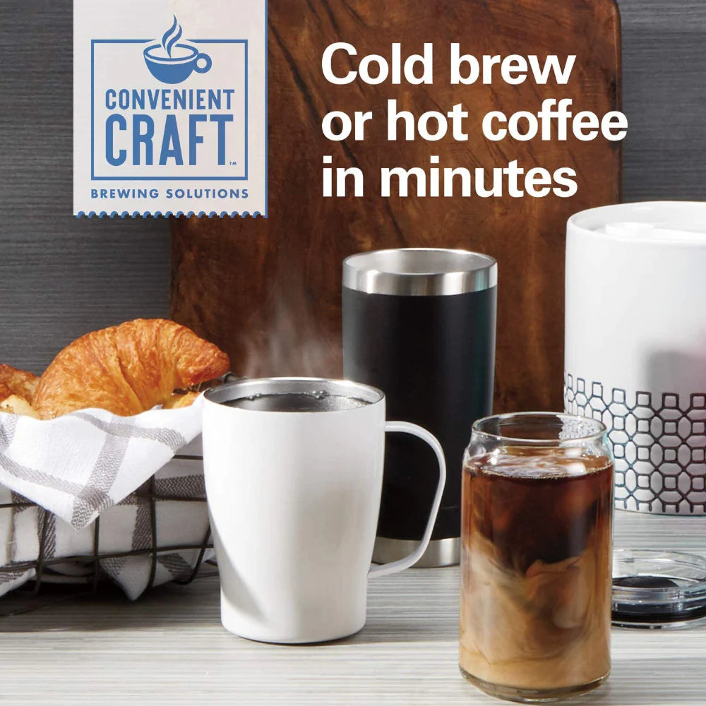 Hamilton Beach 42501C Rapid Hot & Cold Coffee Maker - Fast Brewing for Iced & Hot Coffee - Perfect for Home, Office & Entertaining