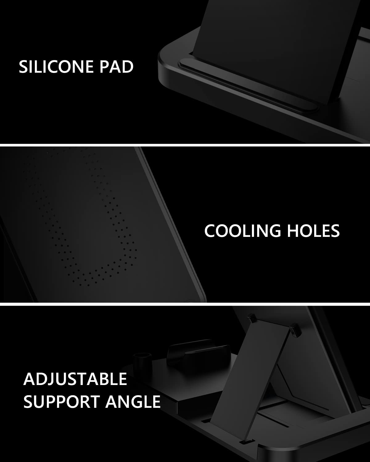 4-in-1 Fast Wireless Charging Station for iPhone 12/11/8/X & Samsung - Apple Watch & AirPods Pro Charger | Multi-Device Wireless Charging Stand for Home, Office & Nightstand Use