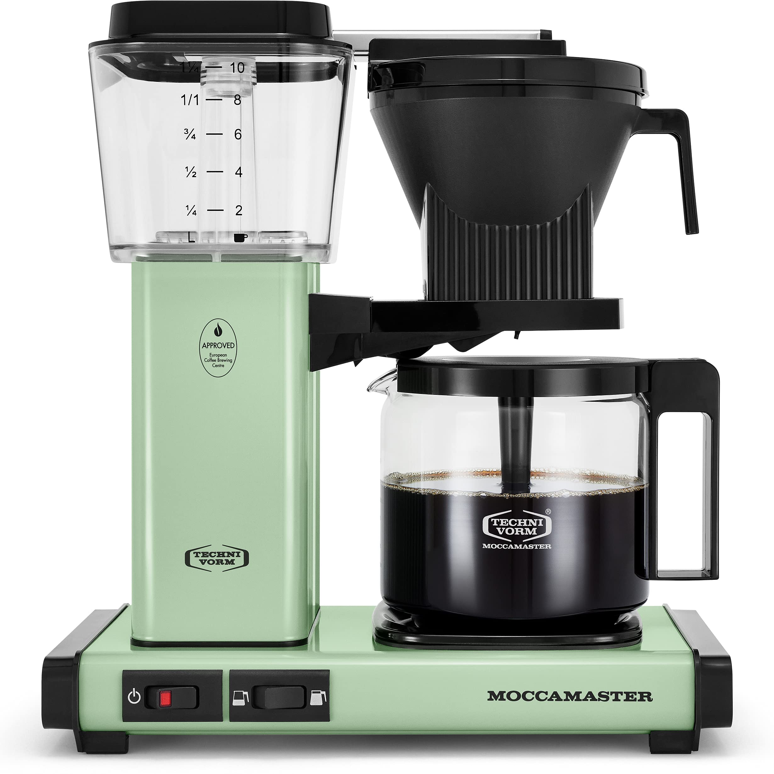 Moccamaster KBGV Select 10-Cup Coffee Maker - 40oz (1.25L) Thermal Carafe, Pistachio Green - Perfect for Home, Office & Entertaining - Fast Brewing & Optimal Flavor Extraction
