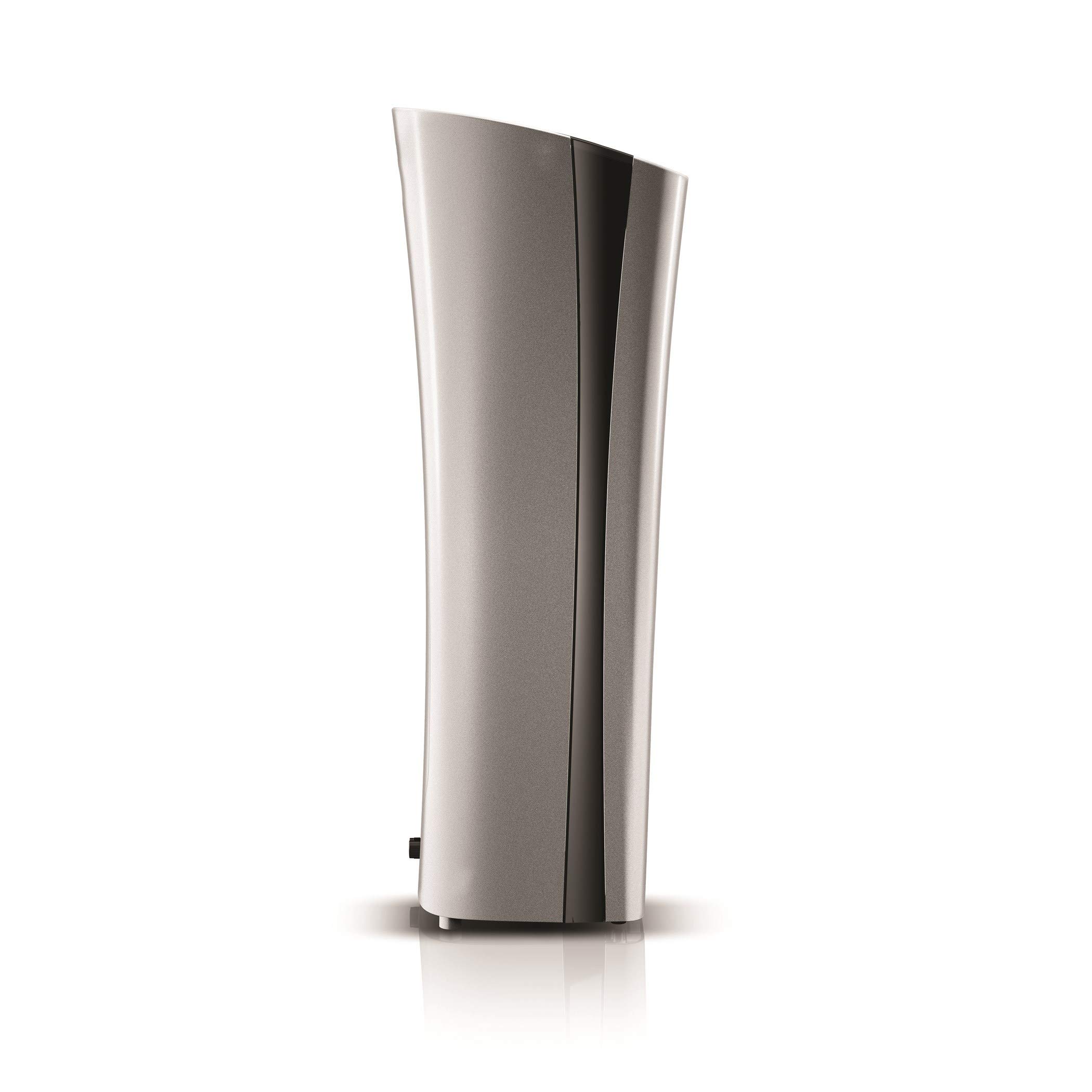 Oreck WK15500B Air Refresh 2-in-1 HEPA Air Purifier & Ultrasonic Humidifier for Small Rooms - Grey | Quiet Bedroom Air Cleaner & Moisturizer for Allergies, Dry Air & Better Sleep