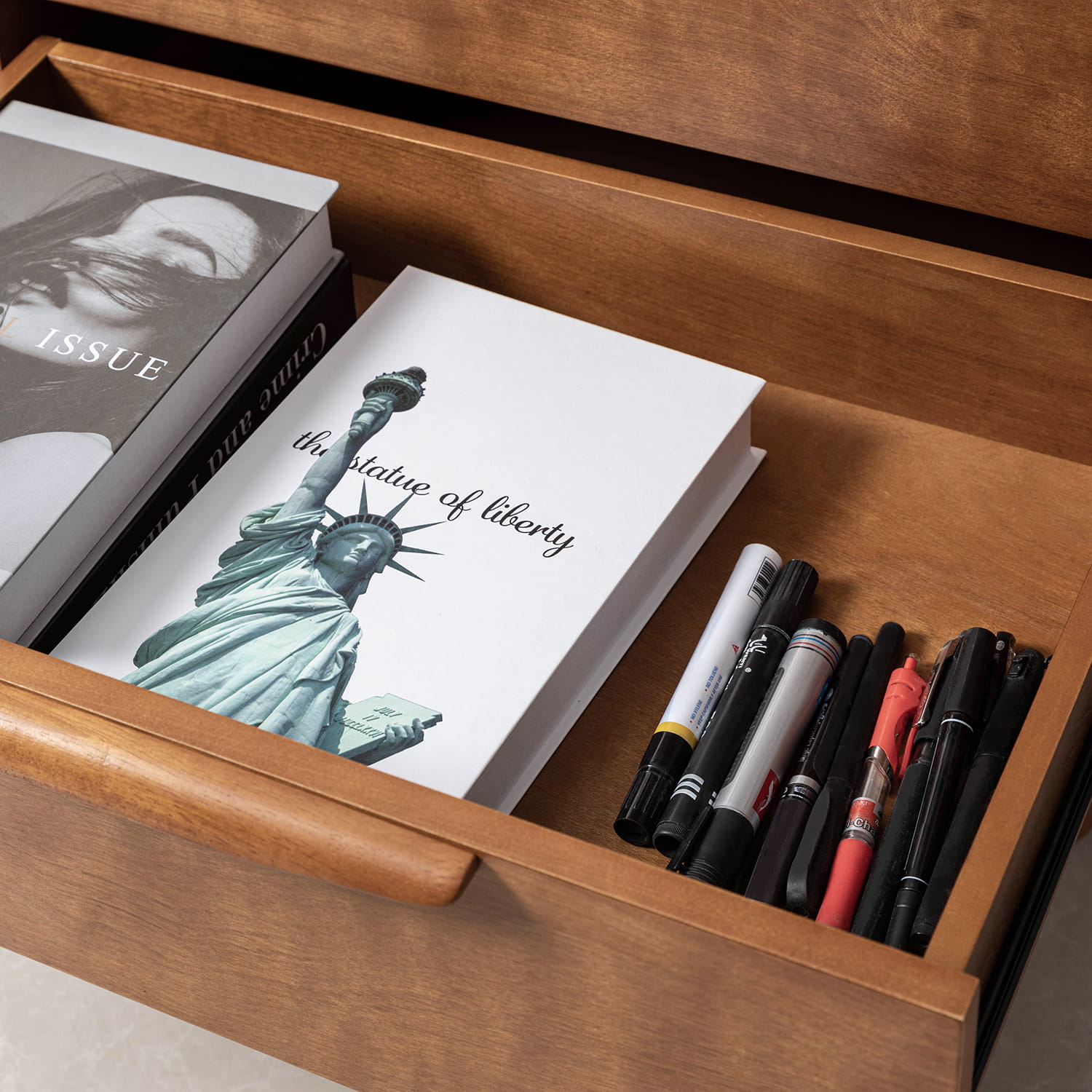Janet 3-Drawer Nightstand with Optional Styles - Modern Bedside Table for Bedroom, Living Room & Office Storage