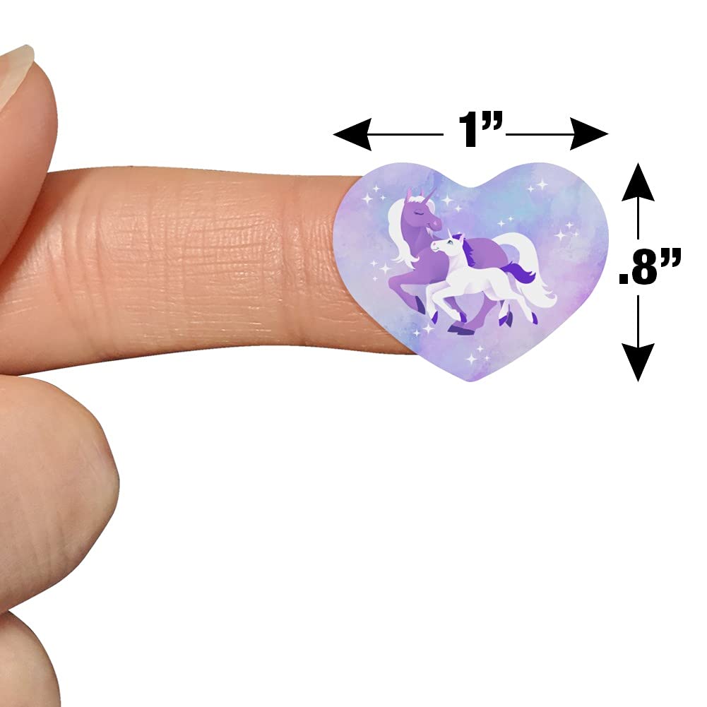 Magical Mom Unicorn & Baby Heart Shaped Planner Stickers - Scrapbook, Calendar, Journal Decoration - Perfect for DIY Crafts, Bullet Journals, and Scrapbooking Projects