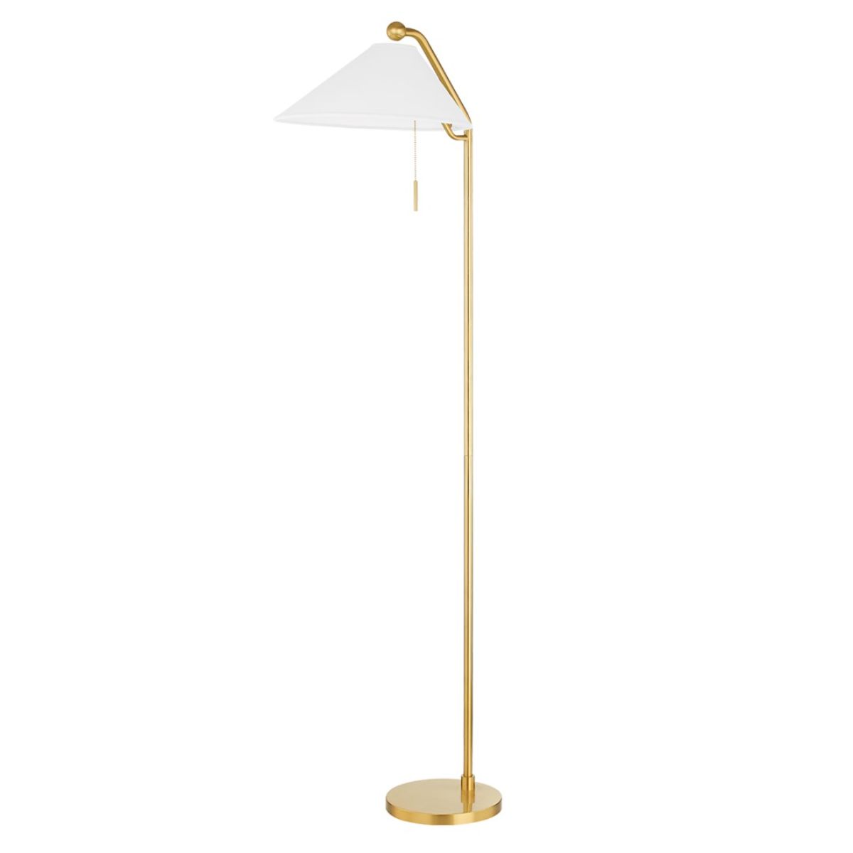 Mitzi Hl647401 Aisa Modern Floor Lamp - Adjustable Height LED Standing Light for Living Room, Bedroom & Office - Warm White Lighting for Home Decor & Reading