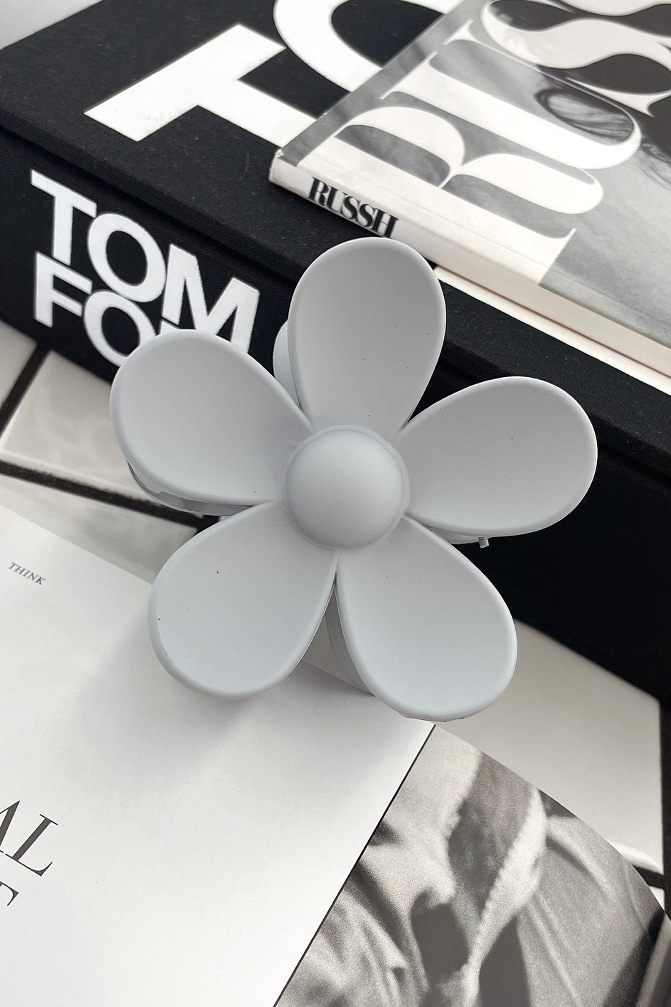 Heidi Claw Hair Clip - Grey | Strong Hold Hair Claw for Women | Perfect for Ponytails, Buns & Updos | Great for Workouts, Office & Everyday Use