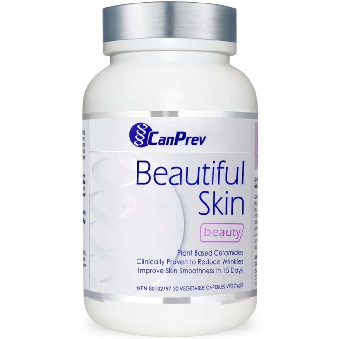 Canprev Beautiful Skin Supplement - 30 Vegan Capsules for Glowing Skin | Supports Collagen & Hydration - Perfect for Daily Skincare Routine