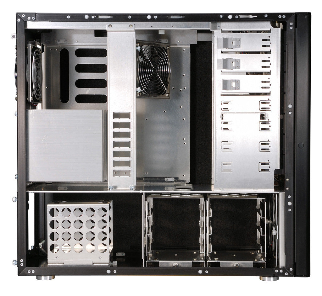 Lian Li PC A20B Super Mid Tower ATX Black Hand Crafted Computer Case - High Airflow Gaming PC Build for Enthusiasts & Streamers