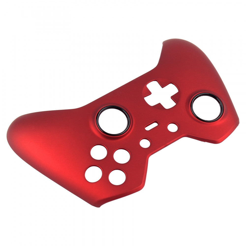 eXtremeRate Soft Touch Red Replacement Front Housing Shell for Xbox One Elite Controller Model 1698 XOEP001 - Custom Gaming Accessory for Enhanced Comfort & Style | Perfect for Competitive Gaming & Long Play Sessions