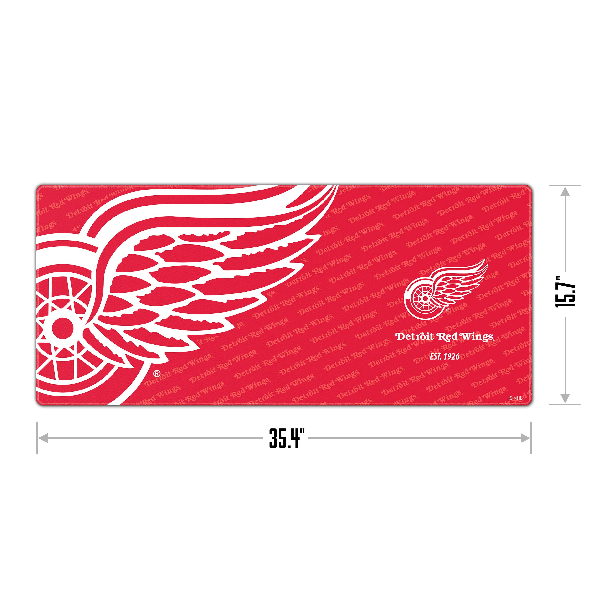 YouTheFan NHL Logo Series Gaming Mouse Pad - Non-Slip Rubber Base Desk Mat for Office, Home & Gaming (Team Logo Design) - Perfect for Computer Workstations, Esports & Sports Fans Decor