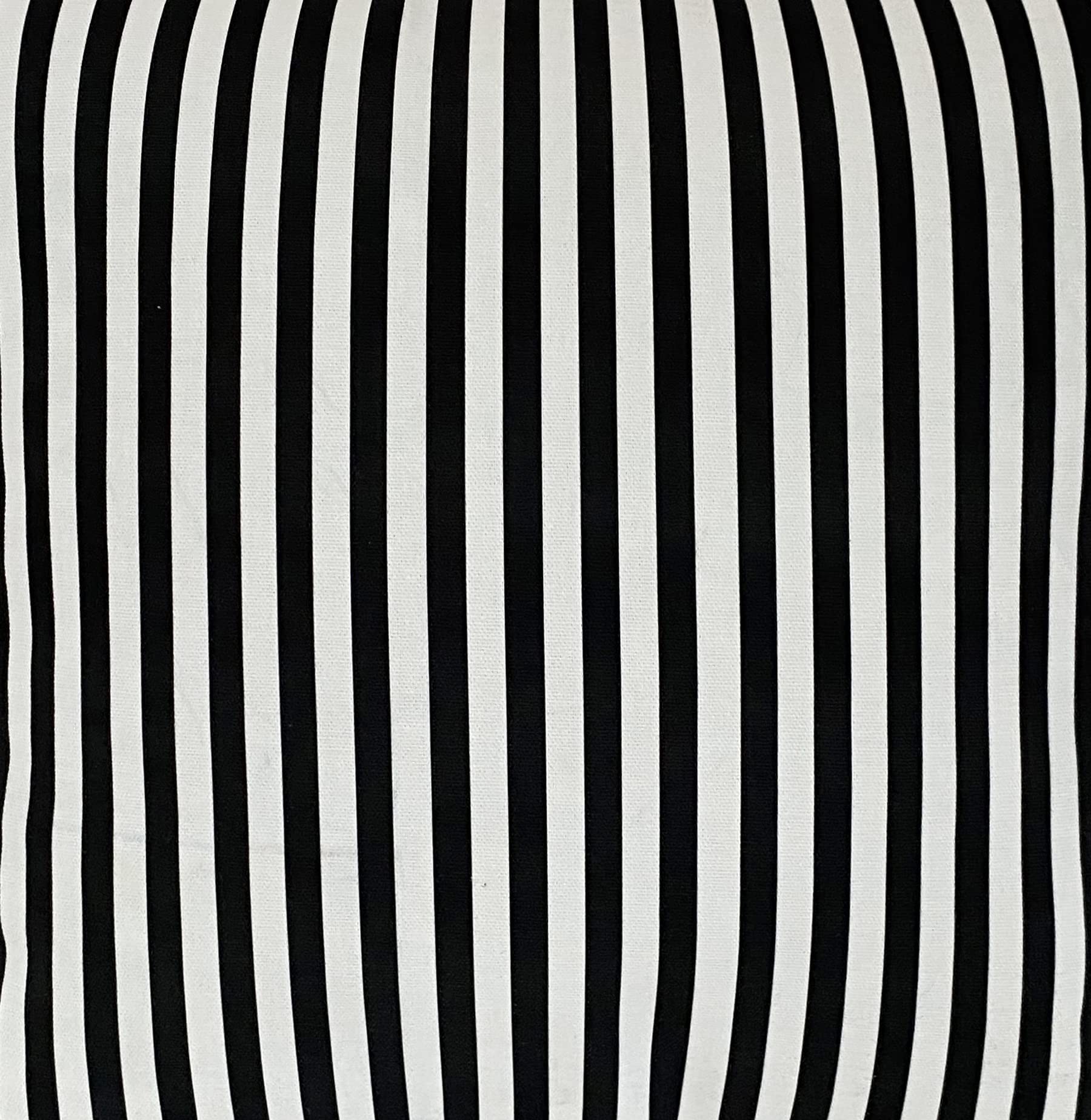 Outdoor/Indoor 2-Piece Patio Cushion Set - 22x22x5in Seat & 23x23x7in Back Cushion - Trapeze Stripe Black/White - Perfect for Garden, Balcony, and Poolside Lounging
