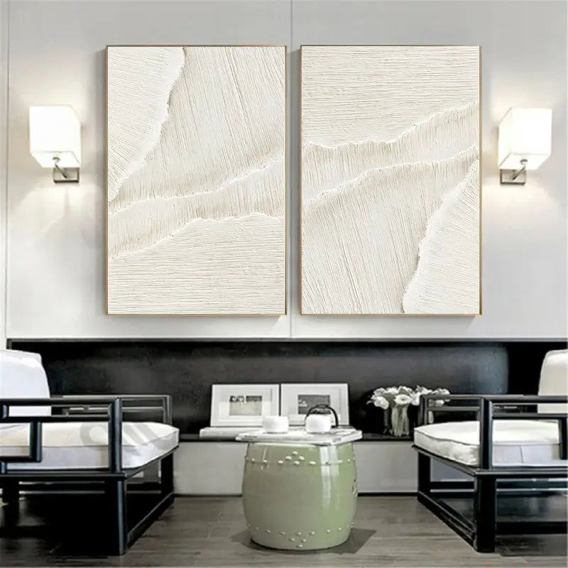 Custom Handmade Paintings Set of 2 - Wall Art Decor for Living Room, Bedroom & Office | Perfect Gift Idea | #MM057