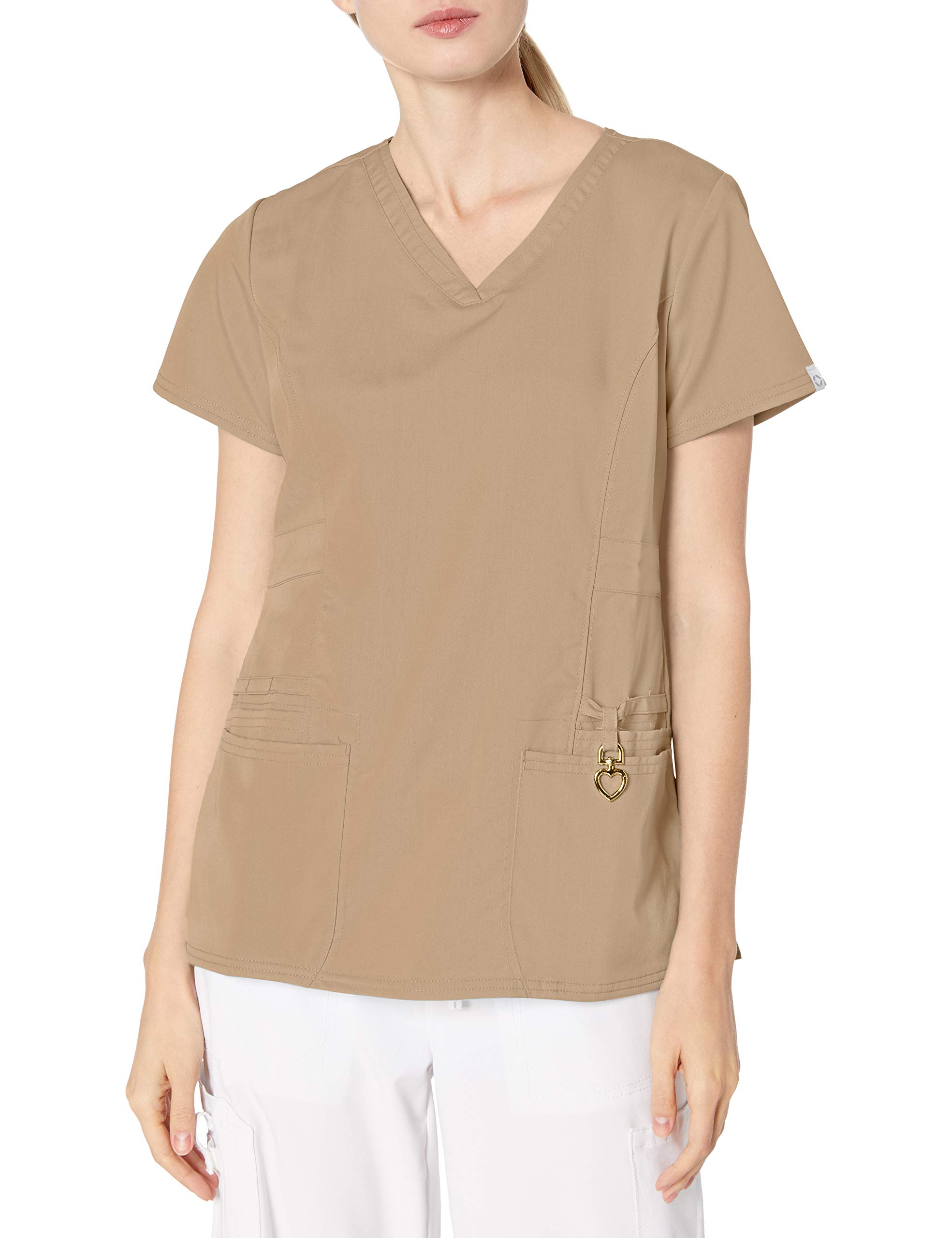HeartSoul Women's V-Neck Casual T-Shirt - Soft Stretch Comfortable Blouse for Everyday Wear | Perfect for Work, Dates & Weekend Outfits