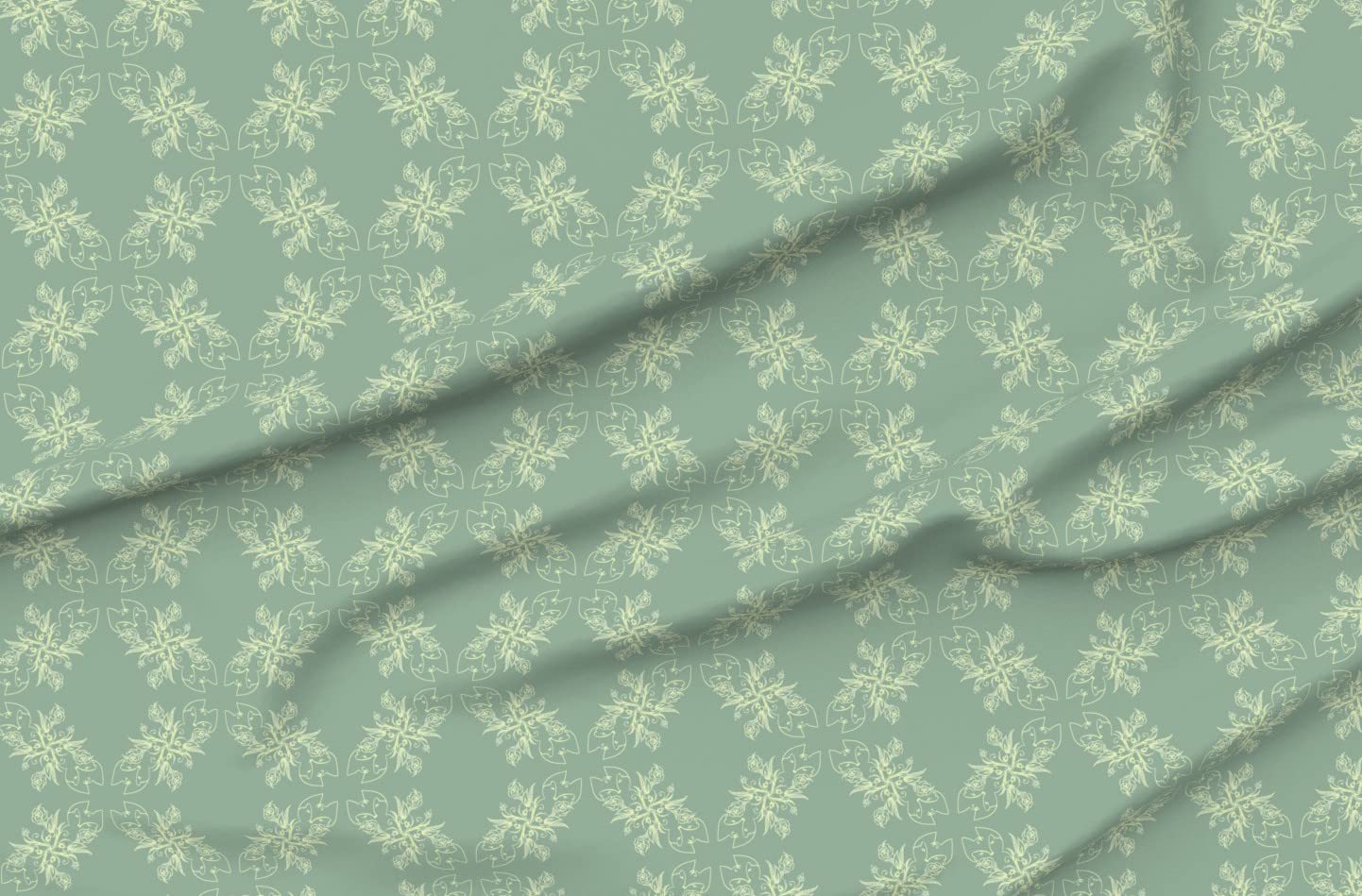 Fox Flowers Sage Vintage Green Floral Woodland Animals Rose Printed Minky Fabric by The Yard - Soft Plush Fabric for Sewing Baby Blankets, Quilt Backing & DIY Plush Toys - Perfect for Nursery Decor, Home Crafts & Gift Making