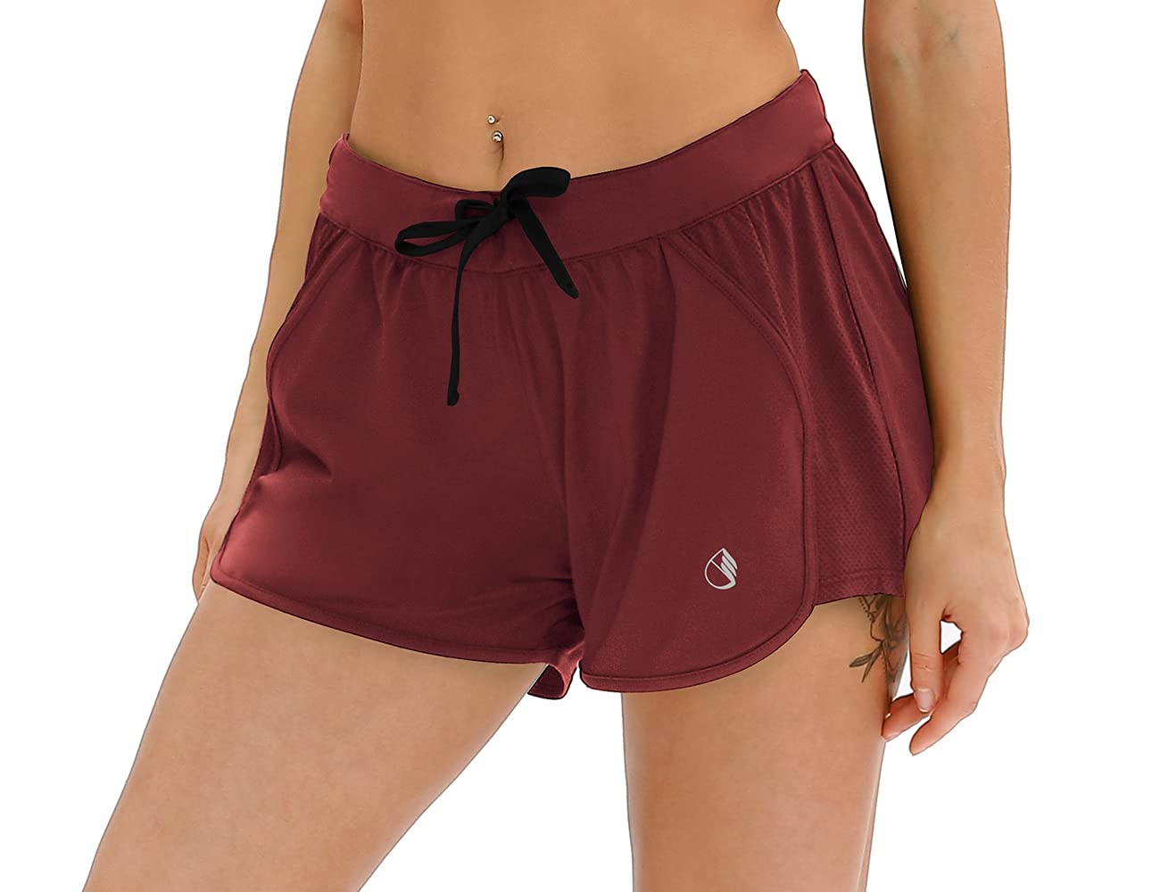 icyzone Women's Workout Shorts - High Waist Athletic Running Yoga Shorts for Exercise & Fitness | Perfect for Gym, Running, Yoga & Active Lifestyle