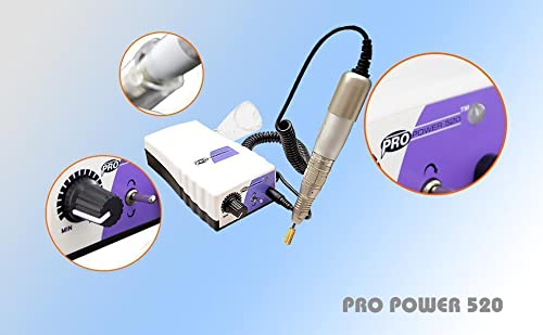 Medicool Pro Power 520 Electric Nail File Machine - Professional Lightweight & High Speed Manicure Tool for Salon & Home Use | Perfect for Nail Art, Acrylics & Gel Extensions | PROPOW-520