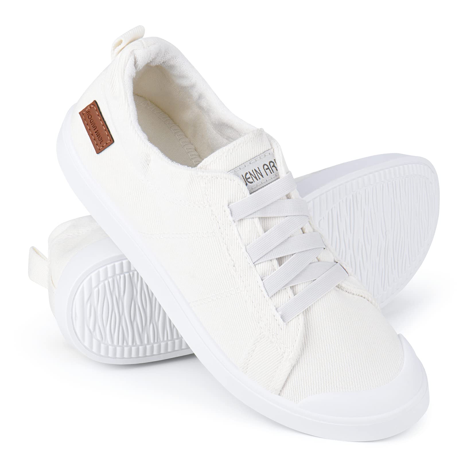 Women's Low Top Slip On Canvas Sneakers - JENN ARDOR Comfortable Casual Walking Shoes | Perfect for Everyday Wear, Work, and Light Exercise