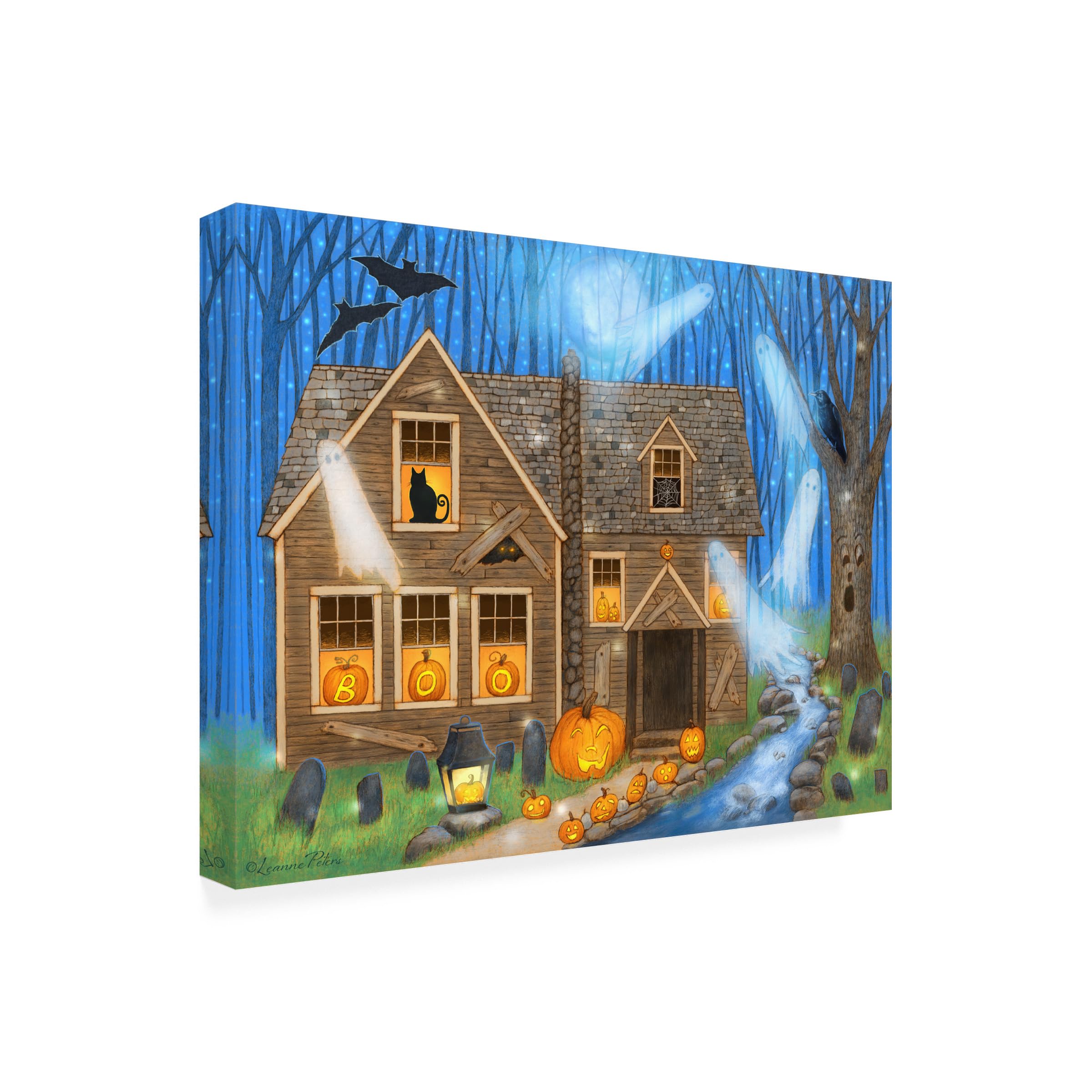 Trademark Fine Art 'Pumpkin Party' Canvas Wall Art Print by Art and a Little Magic - Perfect for Halloween Decor, Fall Home Decor & Gift Giving