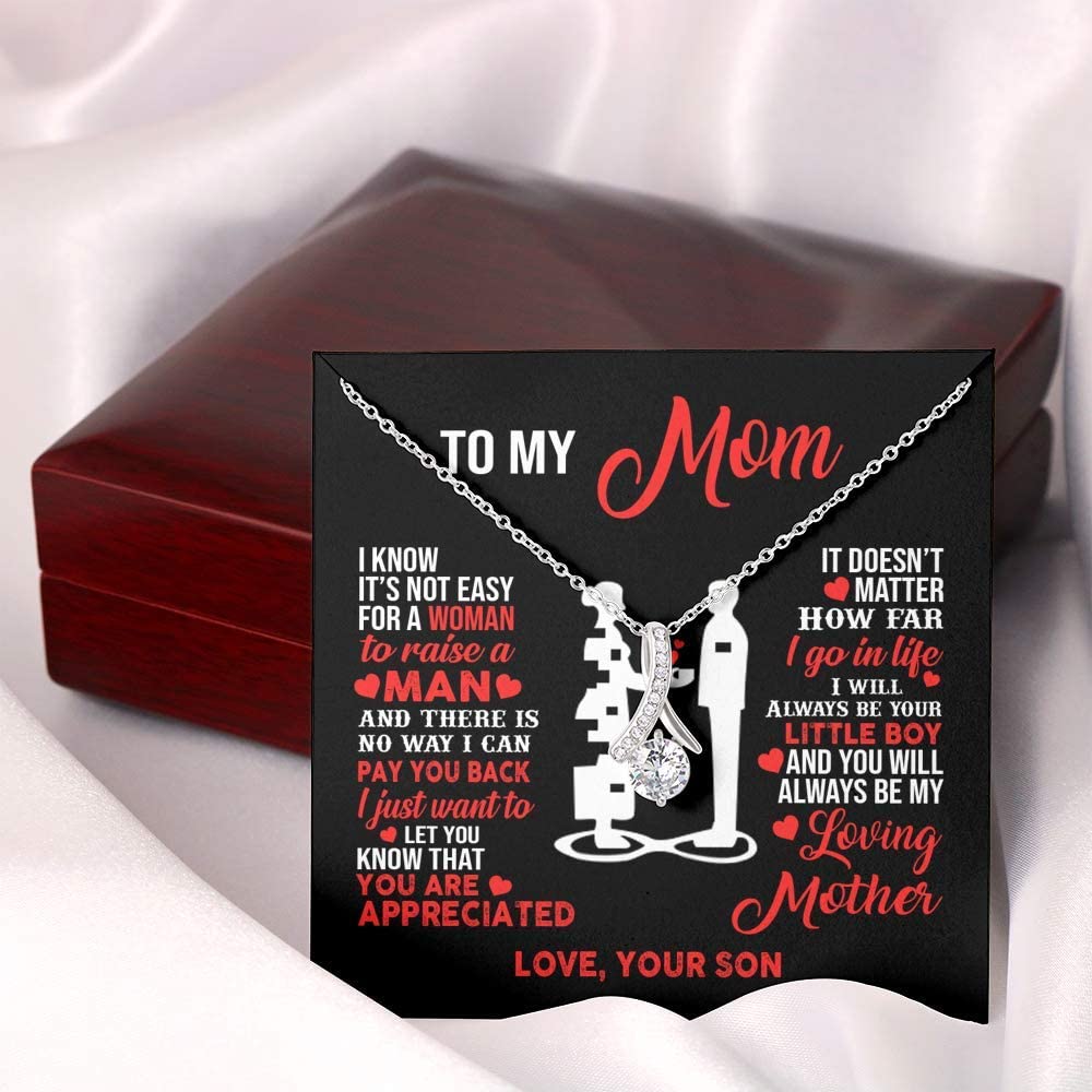 Stepmom Necklace Gift - Bonus Mom Jewelry Pendant with Message Card & Gift Box - Perfect for Mother's Day, Birthday, or Anniversary - Thoughtful Present from Stepdaughter or Stepson