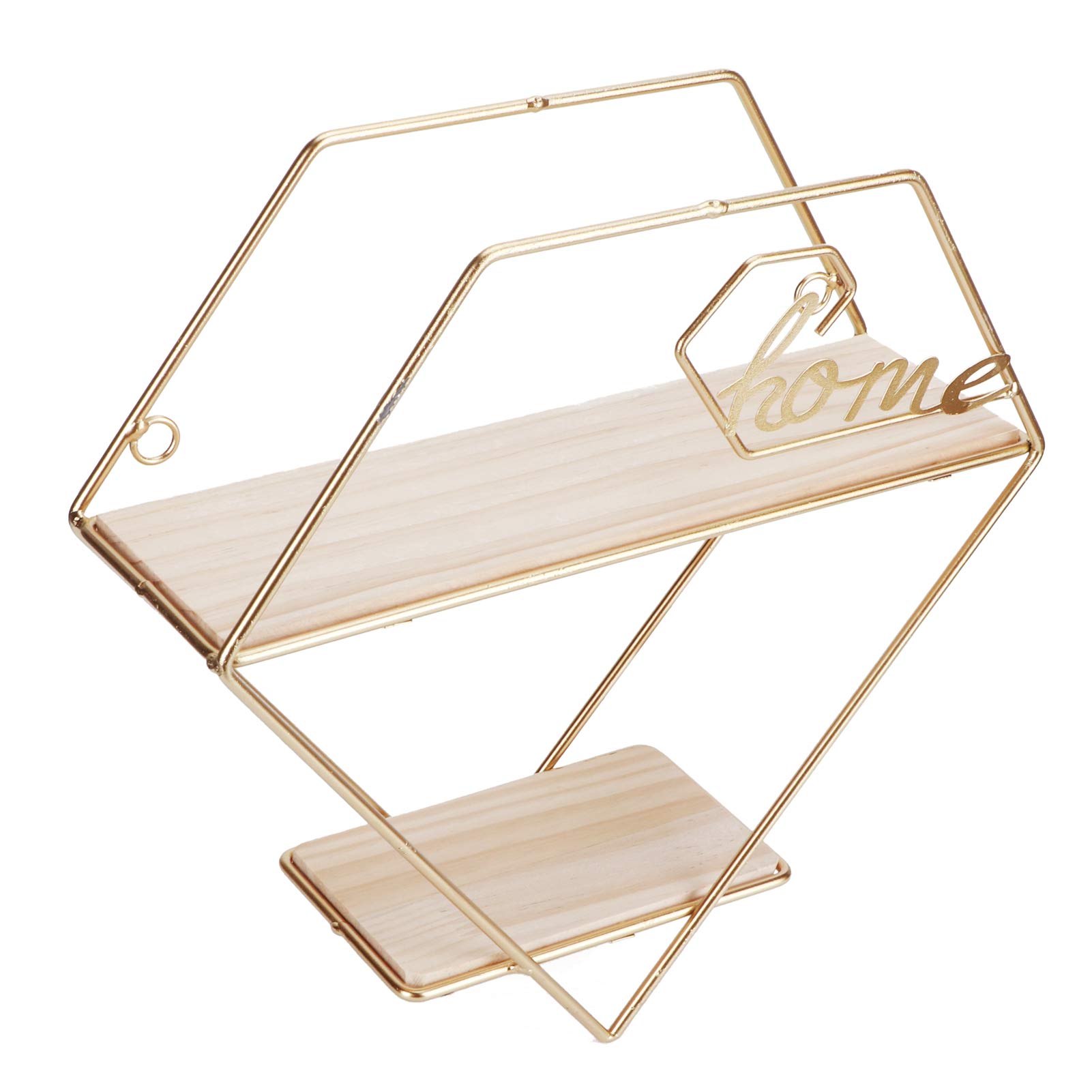 Alvinlite Diamond Floating Shelf - Wall Mounted Storage Rack for Home Decor