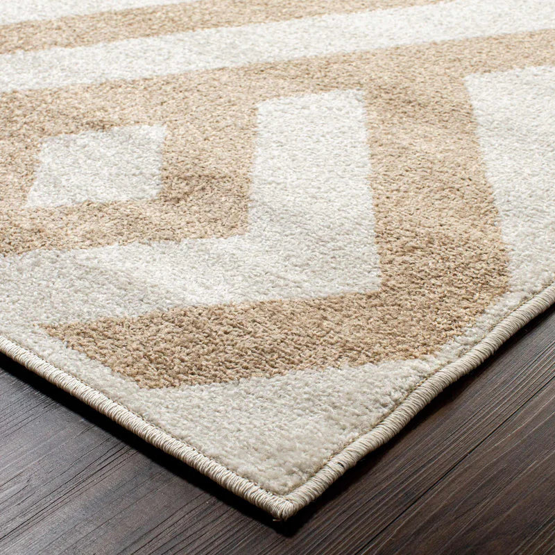 Saxton Modern Diamond Geometric Indoor Area Rug - Non-Slip Soft Living Room Carpet for Home Decor, Bedroom, Office | Stylish & Comfortable Floor Mat