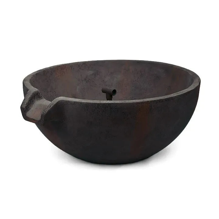 **81cm Spillway Bowl - Durable Iron Ore Design for Outdoor Water Features, Garden Ponds & Decorative Landscaping**